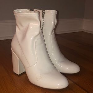 Steve Madden White Booties